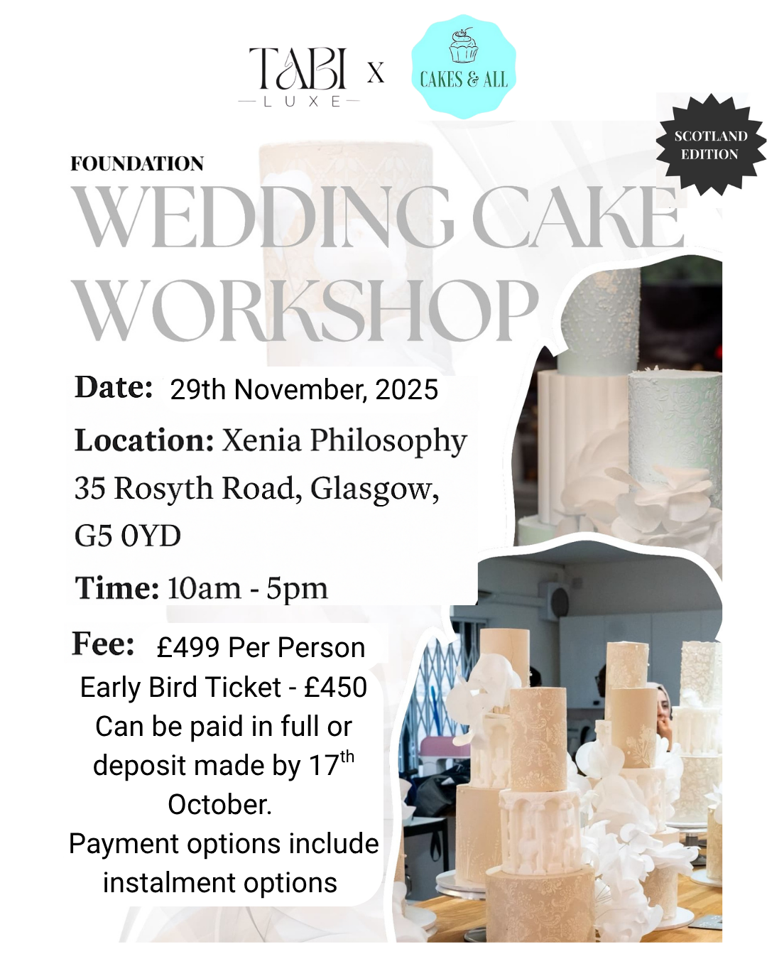 Wedding Cake Workshop With TABI CAKES